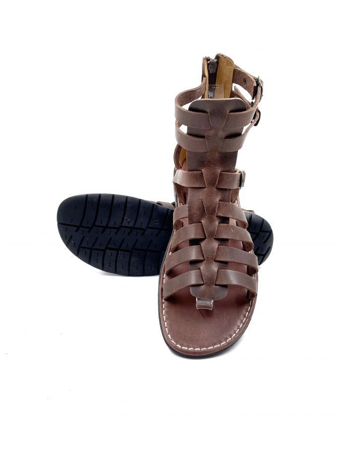 men gladiator leather sandals