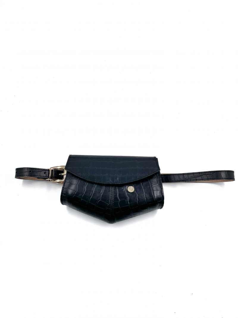 handmade belt bag leather