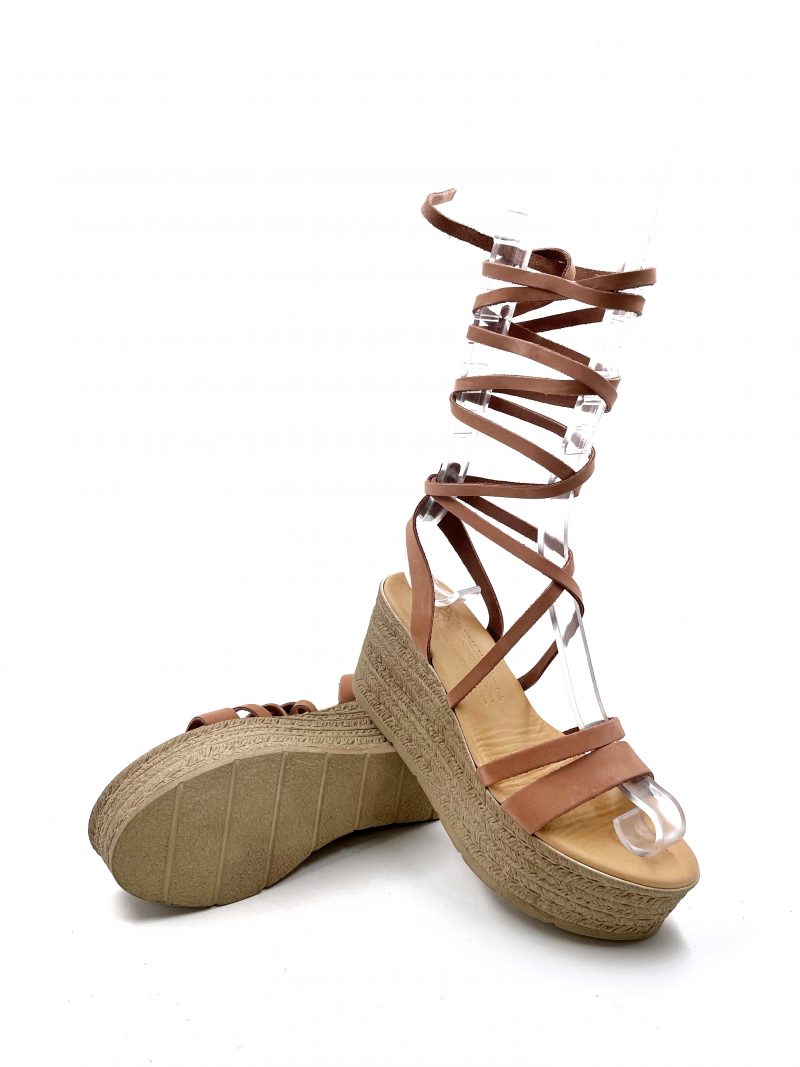 light brown leather platforms sandals
