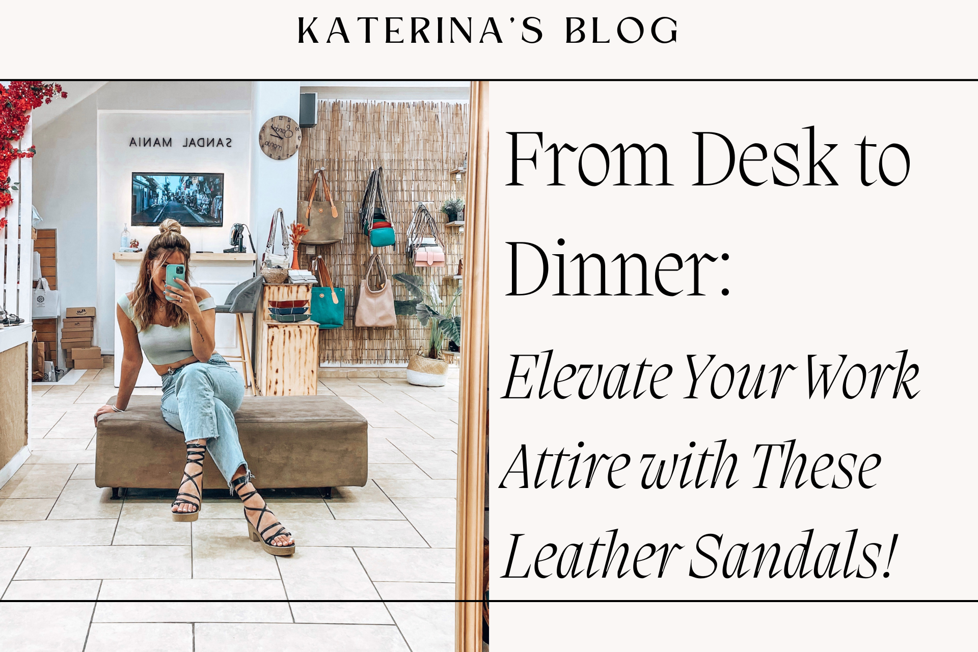 From Desk to Dinner: Elevate Your Work Attire with These Leather Sandals!