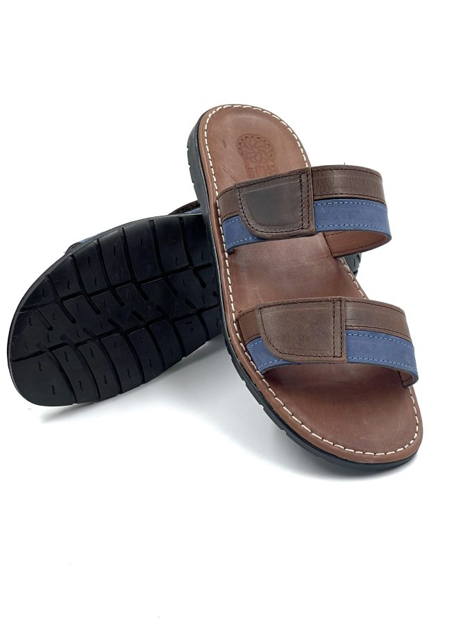 Leather Sandals for Men Brown